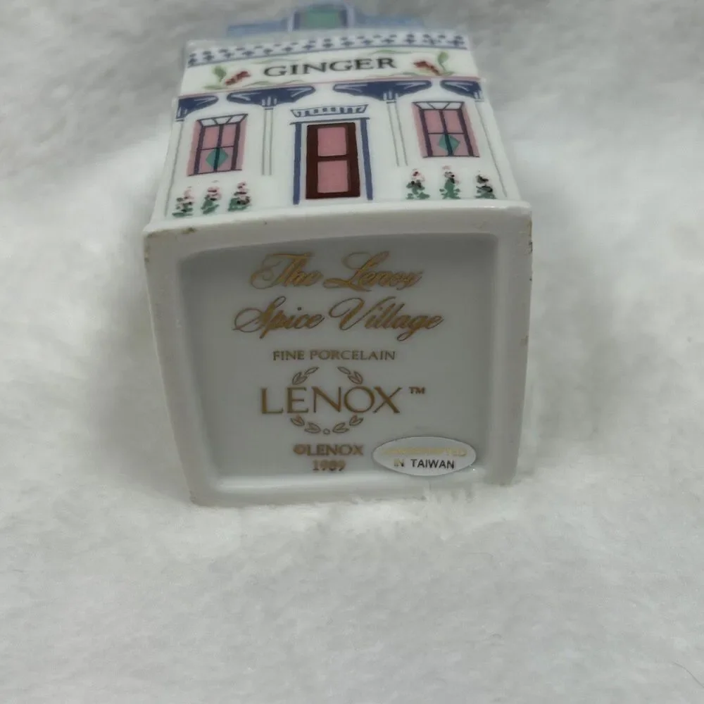 Vintage 1989 Lenox Spice Village Ginger Spice Jar Fine Porcelain